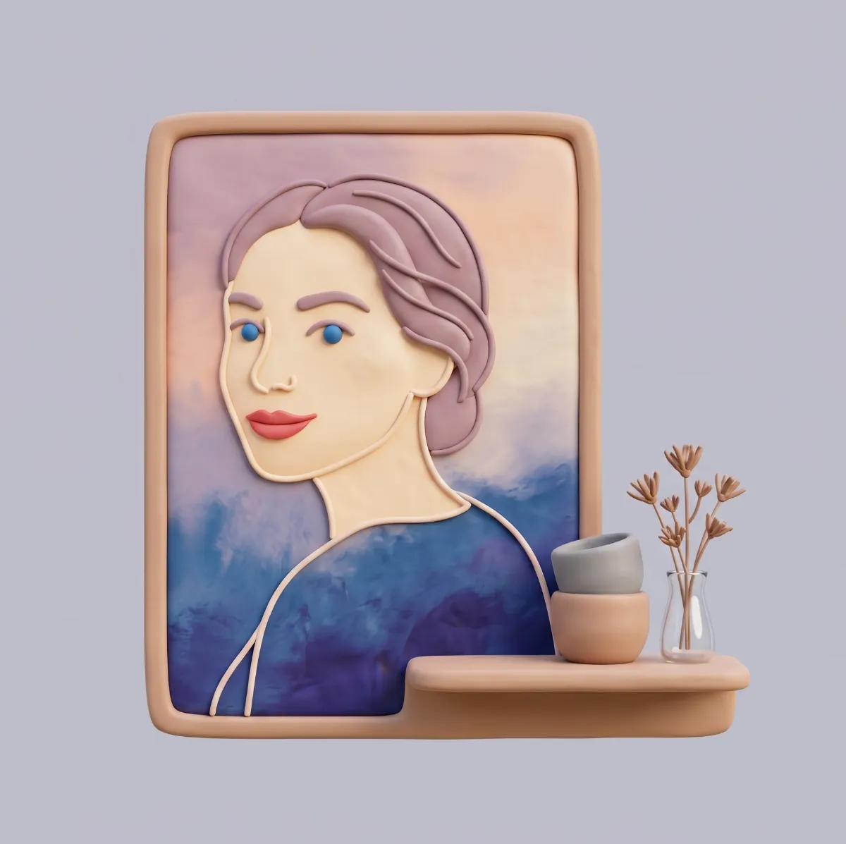 Retrato personalizado de 60 × 90 cm