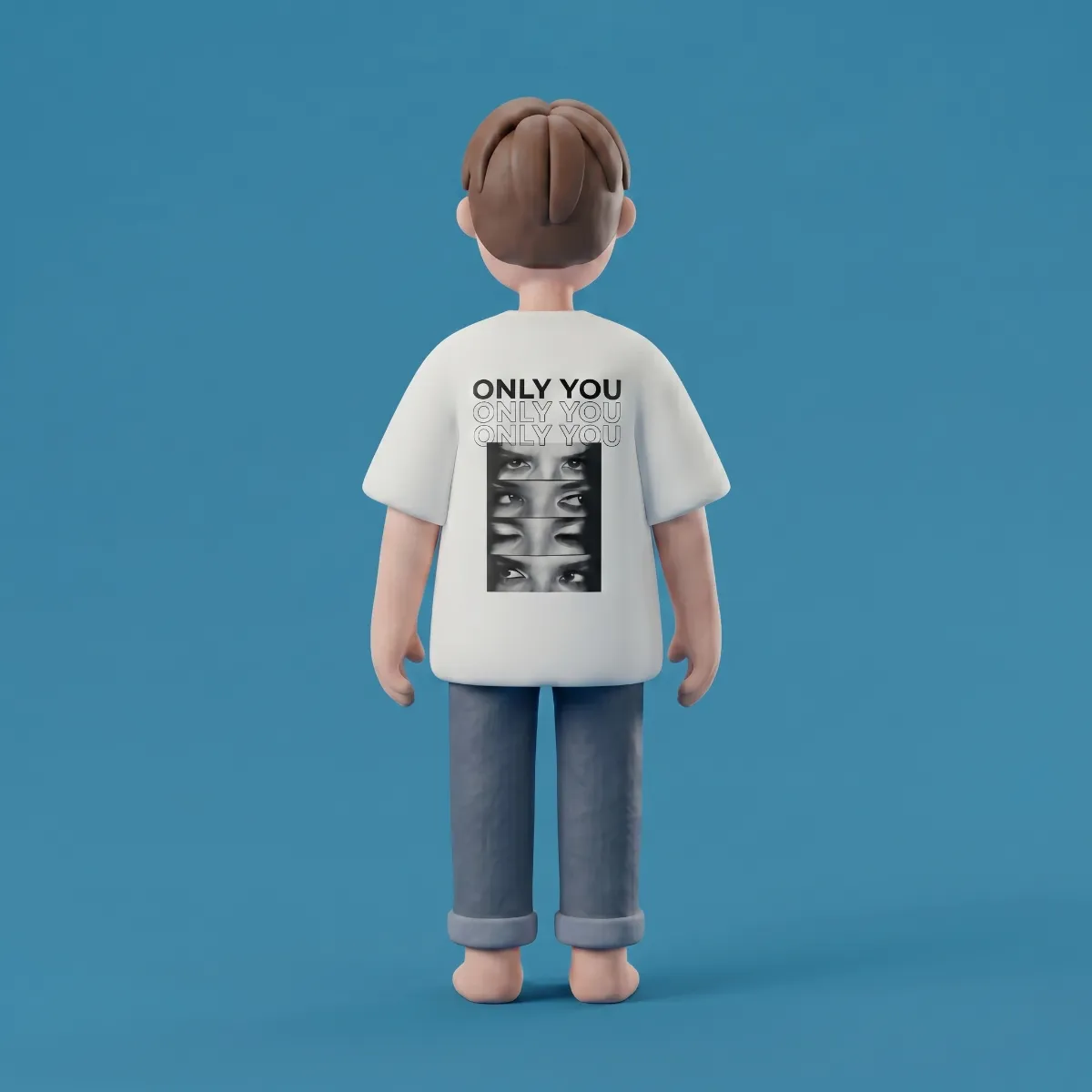 Camiseta motivo de ojos